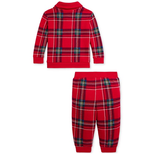 폴로 랄프로렌 Baby Plaid Pullover & Jogger Pants Set