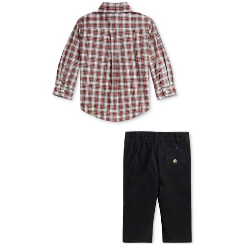 폴로 랄프로렌 Baby Boys Plaid Shirt & Pants 2 Piece Set