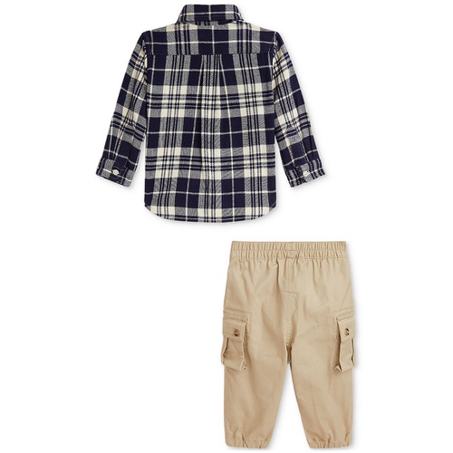 폴로 랄프로렌 Baby Plaid Shirt & Cargo Pants Set