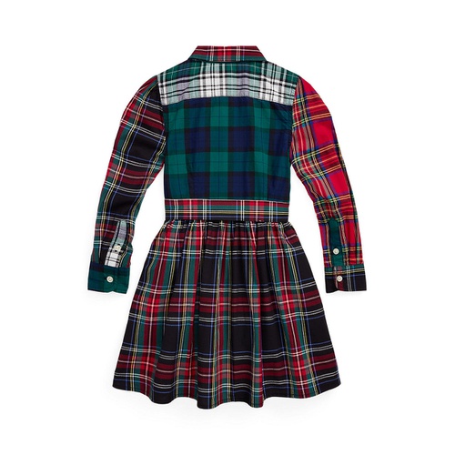 폴로 랄프로렌 Toddler and Little Girls Plaid Cotton Fun Shirtdress