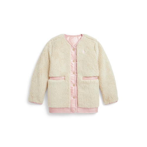 폴로 랄프로렌 Toddler And Little Girls Quilted Teddy Fleece Reversible Jacket