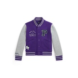 Toddler And Little Girls Double Knit Baseball Jacket