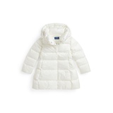 Toddler And Little Girls Quilted Long Jacket