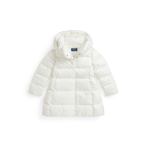 폴로 랄프로렌 Toddler And Little Girls Quilted Long Jacket