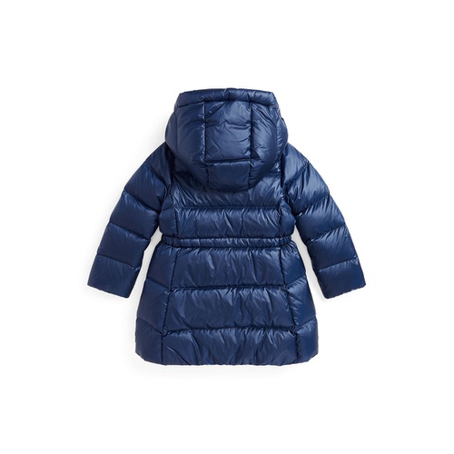 폴로 랄프로렌 Toddler And Little Girls Quilted Long Jacket