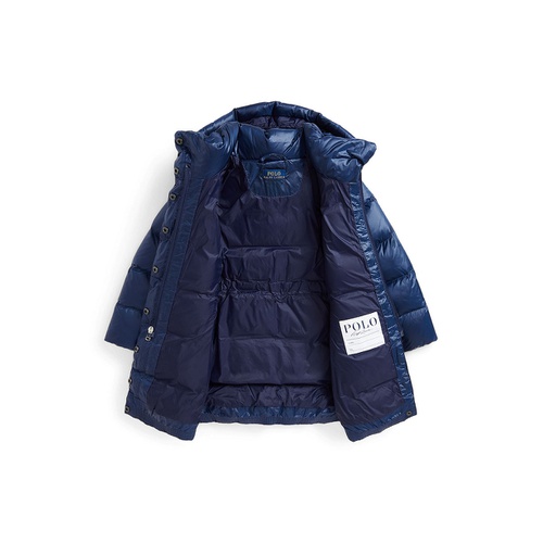 폴로 랄프로렌 Toddler And Little Girls Quilted Long Jacket