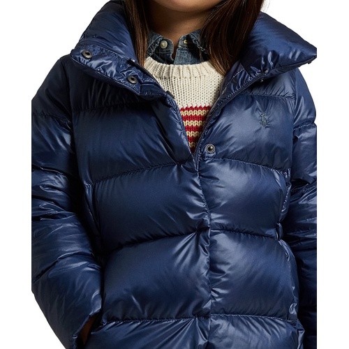 폴로 랄프로렌 Toddler And Little Girls Quilted Long Jacket