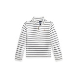 Little and Toddler Boys Striped Cotton Quarter Zip Pullover Sweatshirt