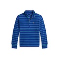 Little and Toddler Boys Striped Cotton Quarter Zip Pullover Sweatshirt