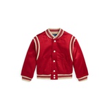 Toddler and Little Boys Polo Ball Satin Rally Jacket