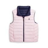 Toddler and Little Kids Unisex P Layer 2 Reversible Quilted Vest Jacket