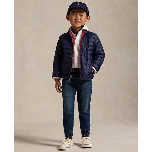 폴로 랄프로렌 Toddler and Little Kids Unisex P Layer 2 Reversible Quilted Jacket