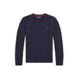 Big Boys Cable Knit Crewneck Sweater