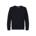 Big Boys Cable Knit Crewneck Sweater