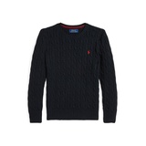 Big Boys Cable Knit Crewneck Sweater