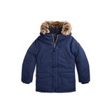 Big Boys Artificial fur Trim Down Parka Jacket