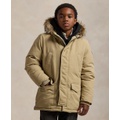 Big Boys Artificial fur Trim Down Parka Jacket