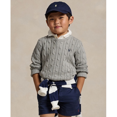 폴로 랄프로렌 Toddler and Little Boys Cable Knit Cotton Sweater