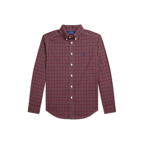 폴로 랄프로렌 Big Boys Gingham Cotton Poplin Shirt