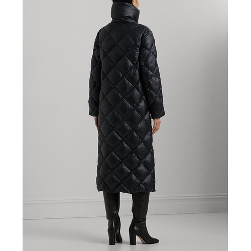 폴로 랄프로렌 Womens Maxi Diamond Quilted Puffer Coat