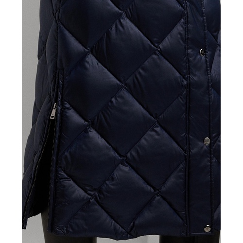 폴로 랄프로렌 Womens Maxi Diamond Quilted Puffer Coat