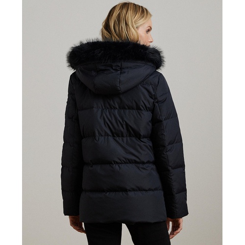 폴로 랄프로렌 Womens Faux Fur Hooded Puffer Coat