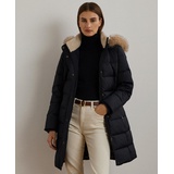 Womens Faux Fur Hooded Puffer Coat