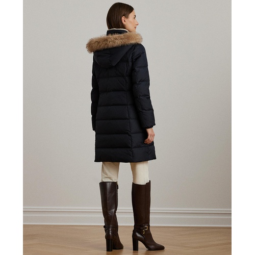 폴로 랄프로렌 Womens Faux Fur Hooded Puffer Coat