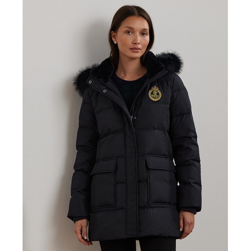 폴로 랄프로렌 Womens Hooded Crest Puffer Coat