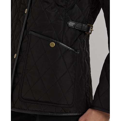 폴로 랄프로렌 Petite Quilted Velboa Lined Coat