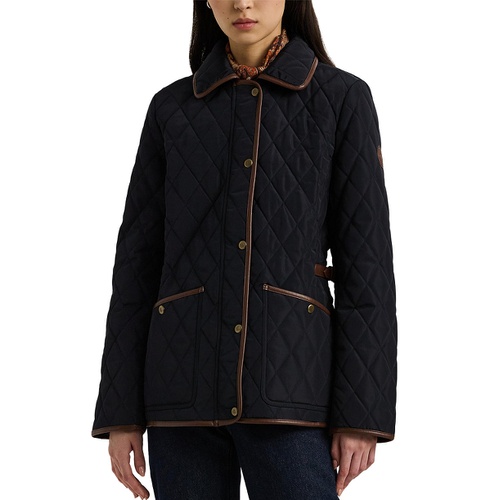 폴로 랄프로렌 Petite Quilted Velboa Lined Coat