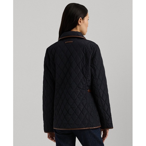 폴로 랄프로렌 Petite Quilted Velboa Lined Coat