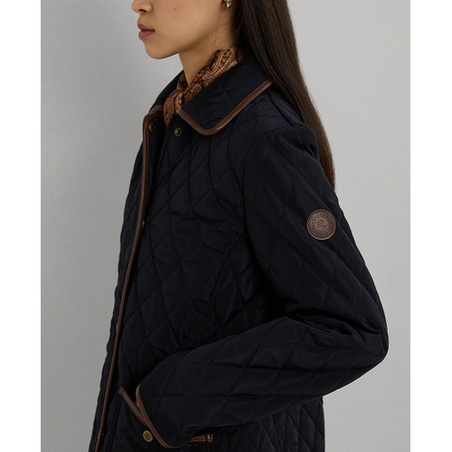 폴로 랄프로렌 Petite Quilted Velboa Lined Coat