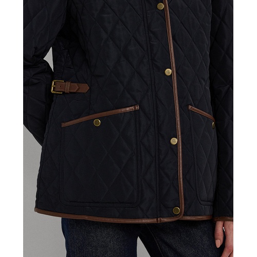 폴로 랄프로렌 Petite Quilted Velboa Lined Coat