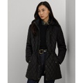 Petite Hooded Quilted Anorak Coat