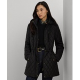 Petite Hooded Quilted Anorak Coat