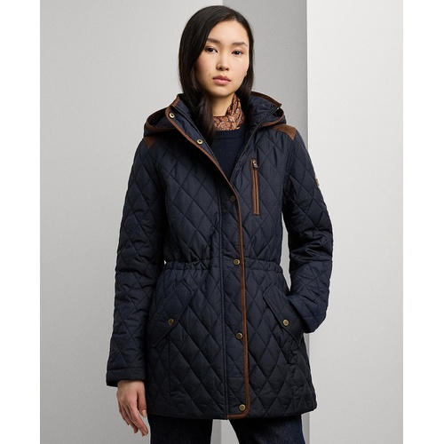 폴로 랄프로렌 Petite Hooded Quilted Anorak Coat