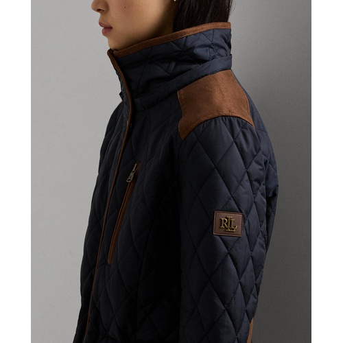 폴로 랄프로렌 Womens Hooded Anorak Quilted Coat