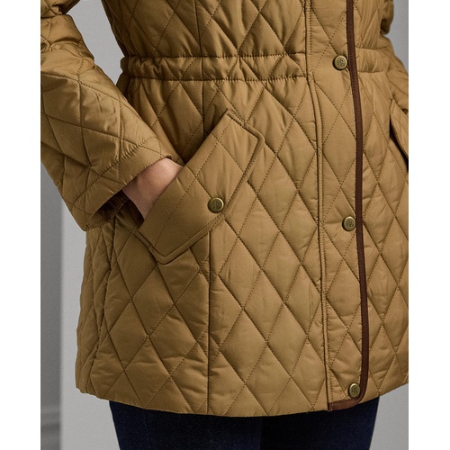 폴로 랄프로렌 Womens Hooded Anorak Quilted Coat