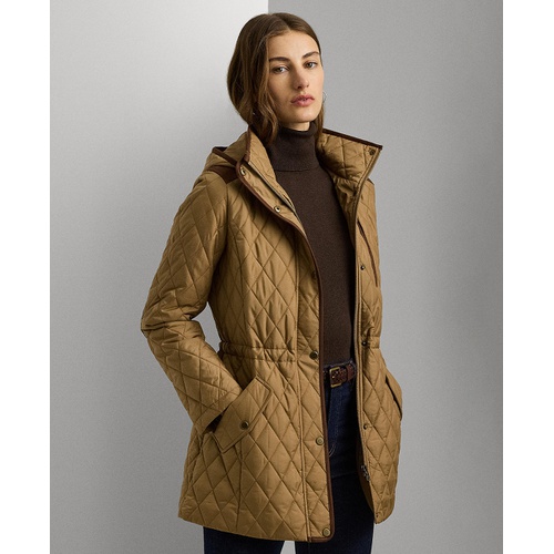 폴로 랄프로렌 Womens Hooded Anorak Quilted Coat