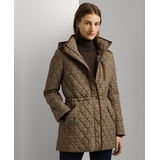 Womens Hooded Anorak Quilted Coat