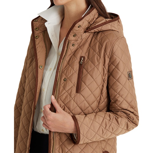 폴로 랄프로렌 Womens Hooded Quilted Coat