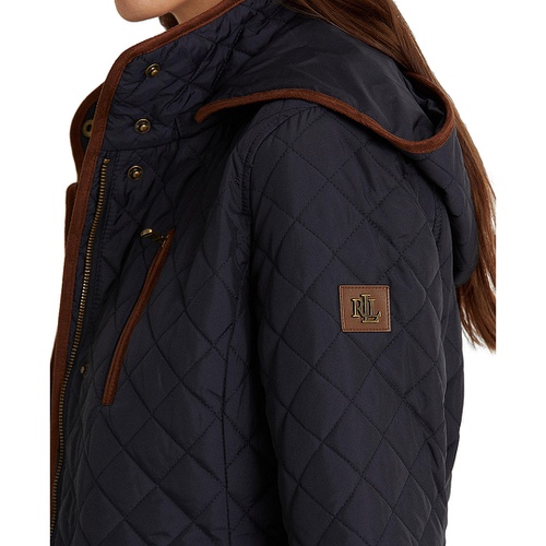 폴로 랄프로렌 Womens Hooded Quilted Coat