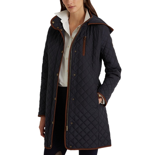 폴로 랄프로렌 Womens Hooded Quilted Coat