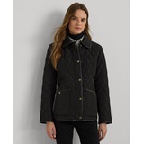 Womens Quilted Velboa Lined Coat