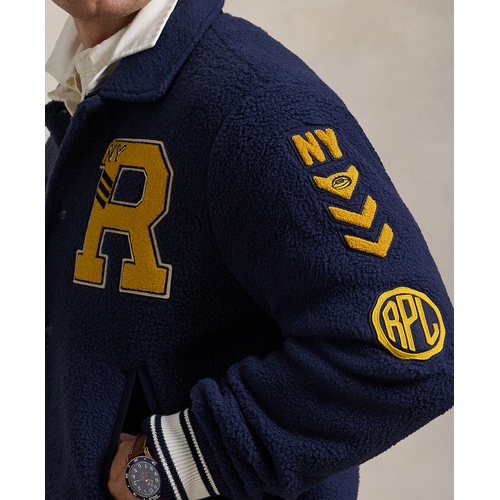 폴로 랄프로렌 Mens Pile Fleece Letterman Jacket