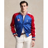 Mens Team USA Satin Baseball Jacket