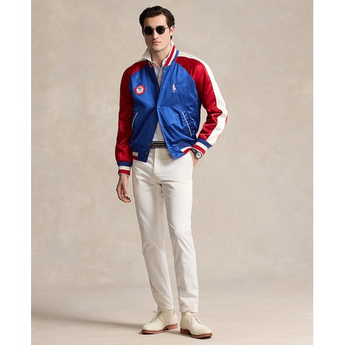 폴로 랄프로렌 Mens Team USA Satin Baseball Jacket