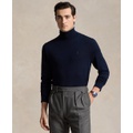 Mens Washable Wool Turtleneck Sweater