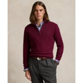 Mens Mesh Knit Cotton Quarter Zip Sweater